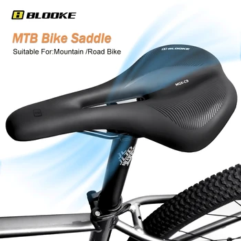 Седло велосипеда BLOOKE MTB, Антипростатический Амортизатор, Удобная Велосипедная Дышащая подушка для сидения, чехол для тренировок, Гоночная трасса