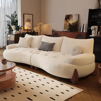 Современный изогнутый диван для гостиной, кресло-кровать для отдыха, модульный диван-кровать Cloud Nordic, роскошная мебель для салонов Nordic