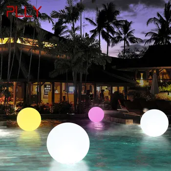 Современный ландшафтный светильник с плавающим шаром, креативный светильник для бассейна на открытом воздухе, светодиодный пульт дистанционного управления, водонепроницаемый IP65 для сада отеля