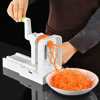 Терка для овощей Спиральная машина для нарезки картофеля Спиральная машина для нарезки фруктов и овощей Whirlwind Лапшерезка Многофункциональные Кухонные приспособления