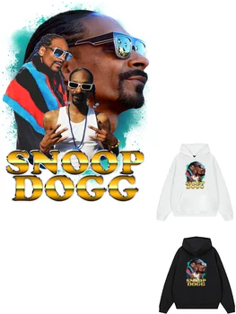 Термоадгезивные нашивки Snoop Dogg, аппликация для одежды, нашивки для джинсов, утюжок для переноса