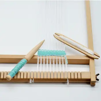 Ткацкий челнок для вязания, 2 стиля для ткацких вязаных поделок, сделай сам, малыш