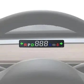 Универсальный автомобильный интеллектуальный дисплей HUD, светодиодный мини-дисплей на лобовом стекле для модели Y/3, Спидометр на лобовом стекле, отображает скорость вращения зубчатого колеса