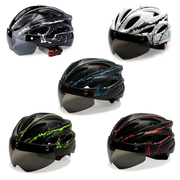 Шлем для шоссейного горного велосипеда, защита головы от столкновений, защитная шляпа с задним фонарем, легкая, регулируемая для скейтбординга, скутера