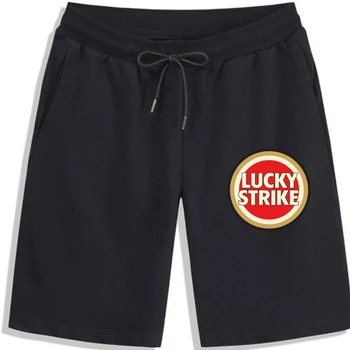 Шорты для сигарет Lucky Strike Винтажные Ностальгические шорты для курения из хлопка с графическим загаром Модные мужские шорты с принтом