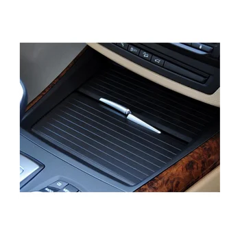 Шторка задней части центральной консоли, внутренняя рулонная штора для BMW X5 X6 E70 E71 E72, Держатель стакана для питьевой воды, Отделка крышки